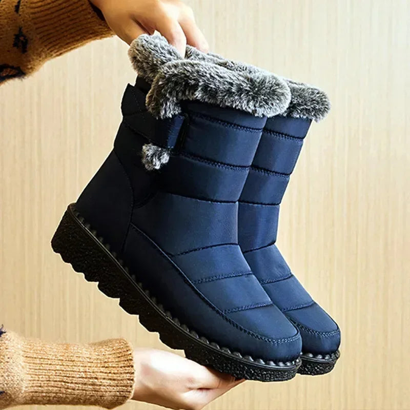 Waterproof Winter Boots for Women — Faux Fur Long Plush Snow Platform Boots (2025) — view 2 of boots
