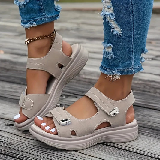 Summer Sandals Plus-Size Wedge Beach Shoes — 2026 Lightweight Platform Sandals for Women — view 1 of summer sandals