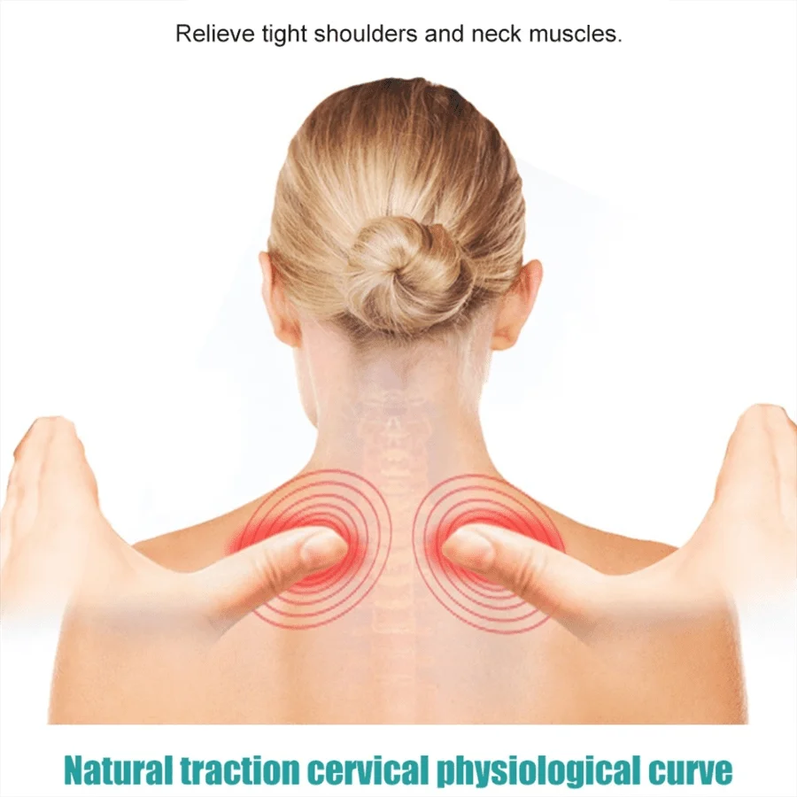 Cervical Neck Stretcher & Kneading Massager — Portable Deep-Relaxation — view 5 of recovery & massage