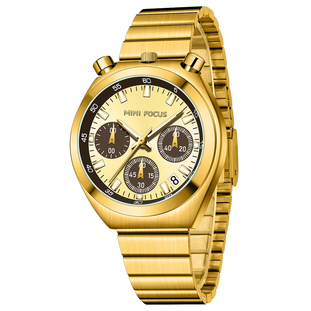 MINI FOCUS Women's Gold Watch — Fashion Luxury Quartz Wristwatch — view 11 of watches