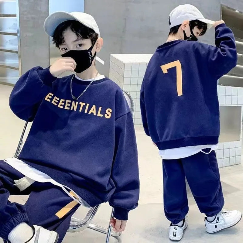 Tracksuit For Boy Children's Clothing Teen Boys' Sets Two Pieces Sweatshirts PantsAutumn Spring Kids Clothes Sets 2024 New