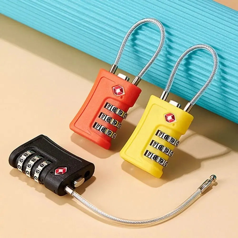 TSA-approved 3-digit travel combination padlock for luggage — view 5