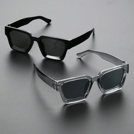 Square Sunglasses Bundle 1/2-Pack — Classic Fashion Plastic Frame Daily Shades Set Eyewear — view 1 of sunglasses