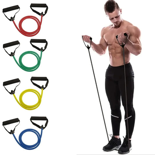 Resistance Bands with Handles — Home Gym Strength Training Set — view 1 of recovery & massage