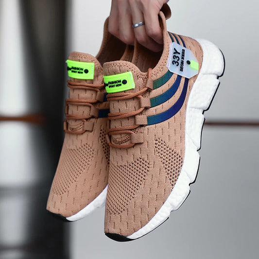 Men's Summer Mesh Sneakers — Breathable Lightweight Outdoor Casual Sport Shoes — view 1 of sneakers