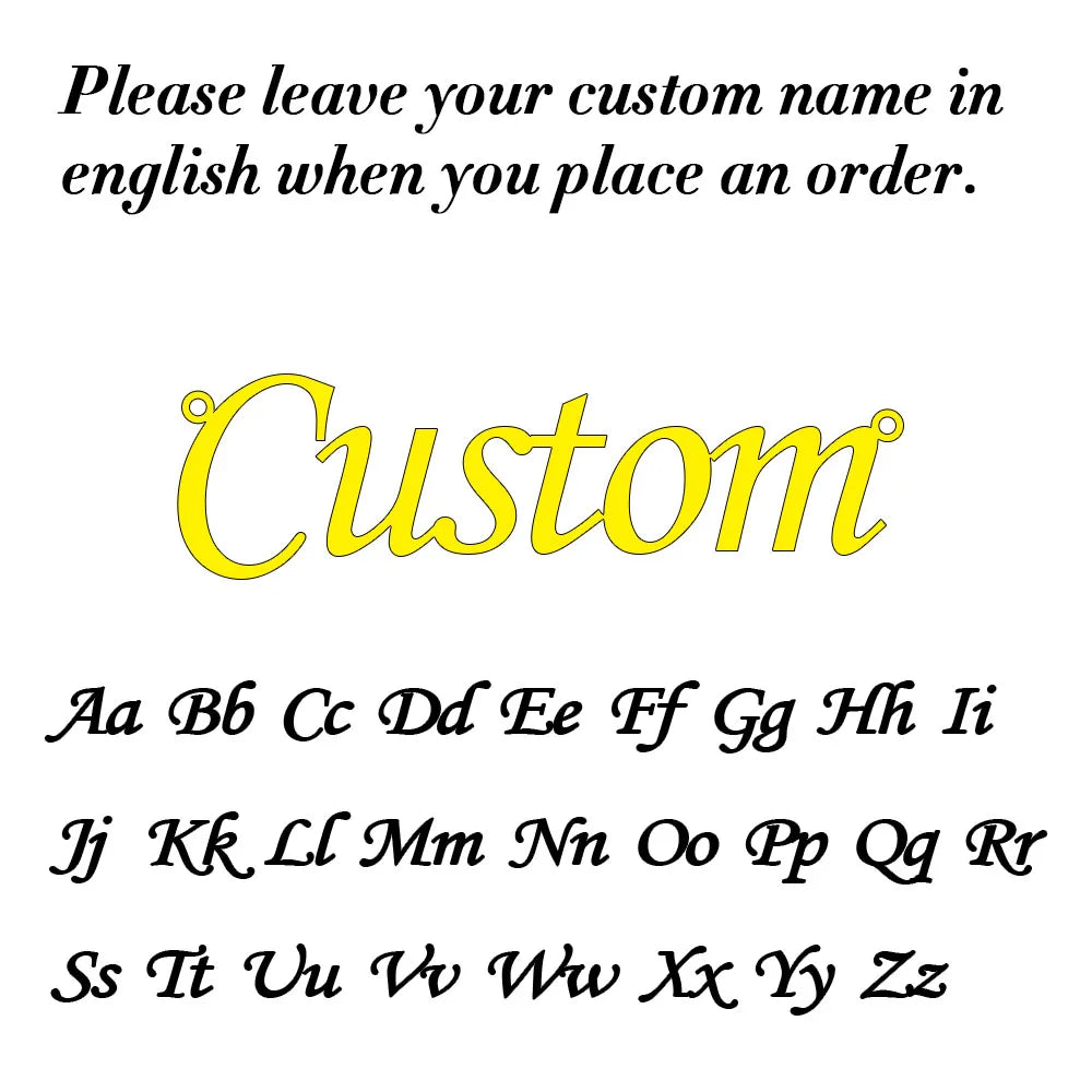 Custom Name Necklace for Women Personalized Cursive Letter Pendant Stainless Steel Jewelry — view 12 of jewelry & watches
