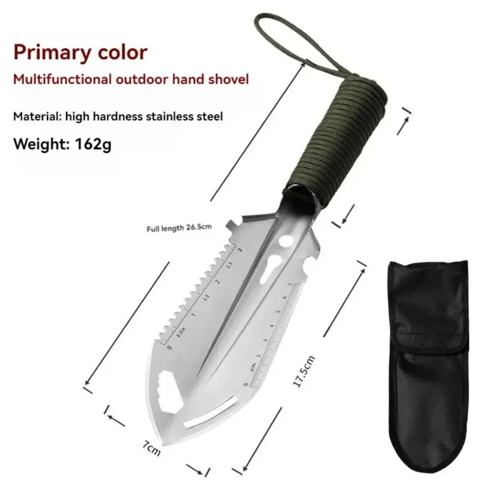 Folding Survival Shovel — Stainless Steel Multi-Tool with Pickaxe & Saw — view 4 of outdoor sports