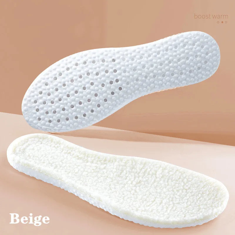 Heated Cashmere Thermal Insoles — Winter Warm Shoe Inserts — view 9 of shoe accessories