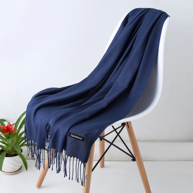 Pashmina Scarf Gray Collection — Soft Cashmere-Feel 24 Shades Travel Office Women's Wrap — view 14 of scarves & wraps