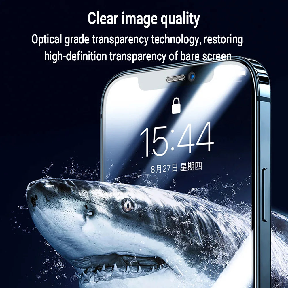 Oleophobic Dust-Free Screen Protector for iPhone 17 Pro Max/16/15/14/13/11/12/SE — view 6 of screen protectors