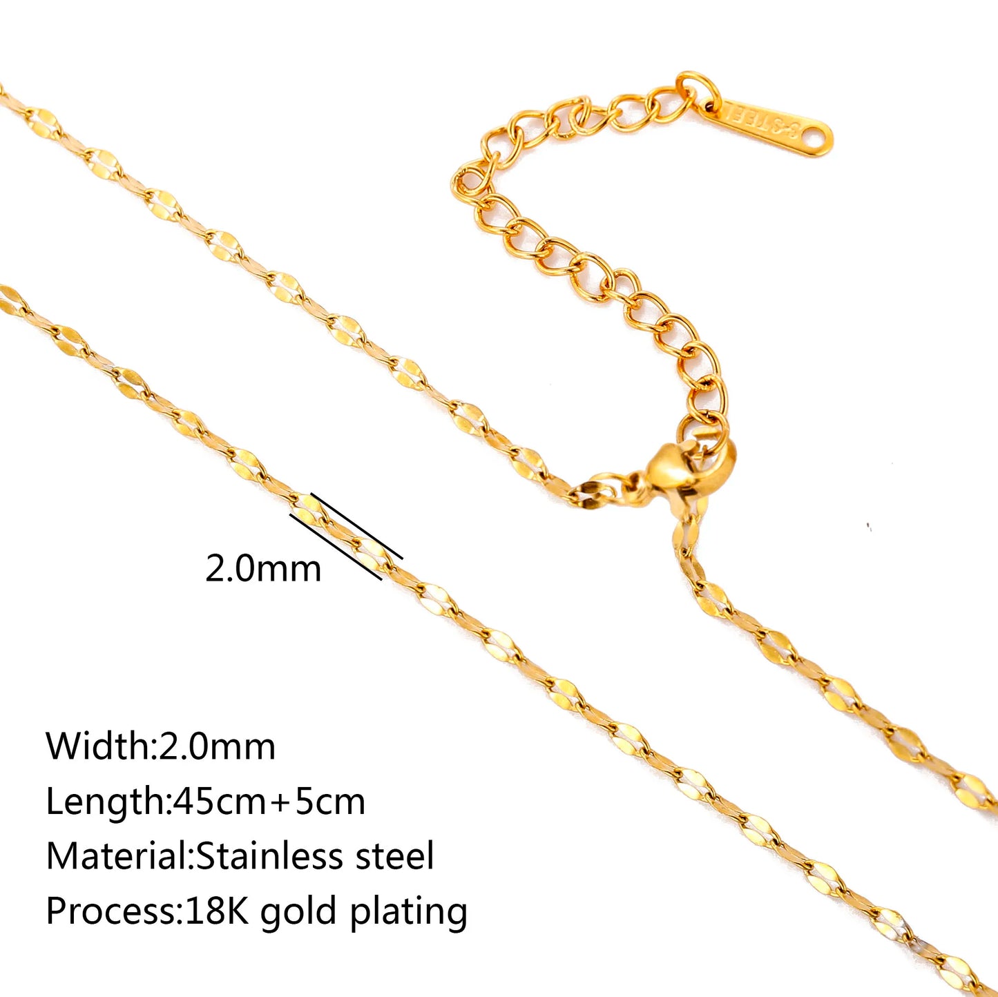 Unisex 5pc 18K Gold Cuba Cross Chain Necklace Set — PVD Plated Steel Jewelry — view 12 of jewelry
