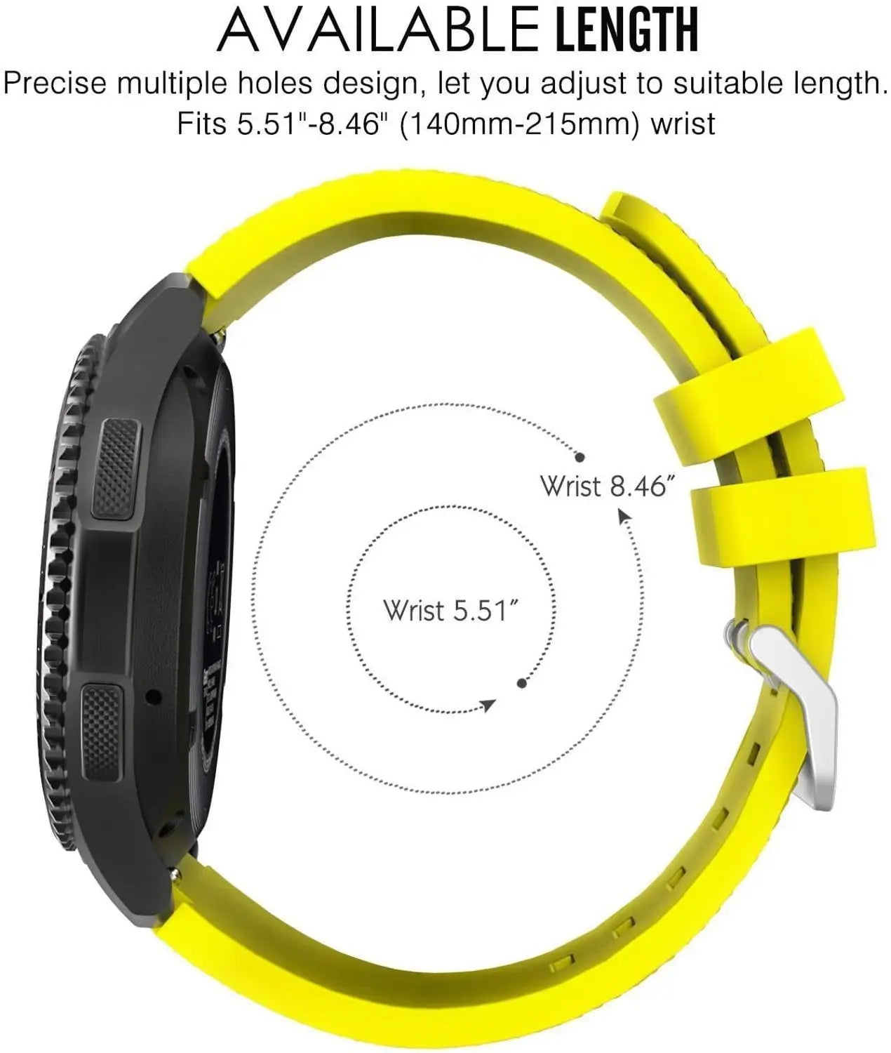 20/22mm Quick-Release Watch Strap for Samsung Galaxy Watch 6/5/4 & Gear S3 — Leather-Look Band — view 6 of watch straps