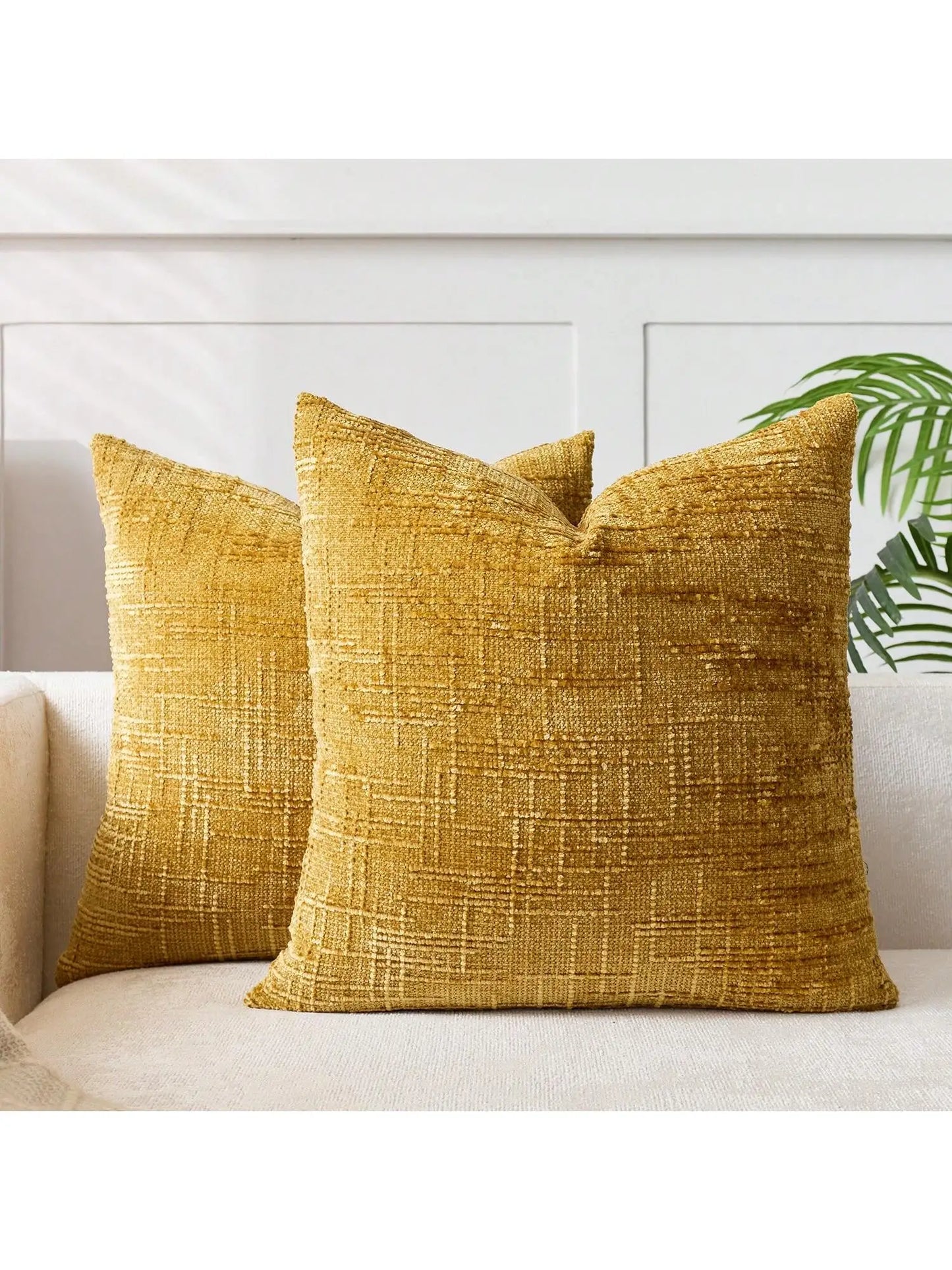 Khaki Chenille Striped Cushion Cover &mdash; 30&times;50 cm Geometric Throw Pillow for Sofa &amp; Bed — view 9 of cushion covers & pillow cases