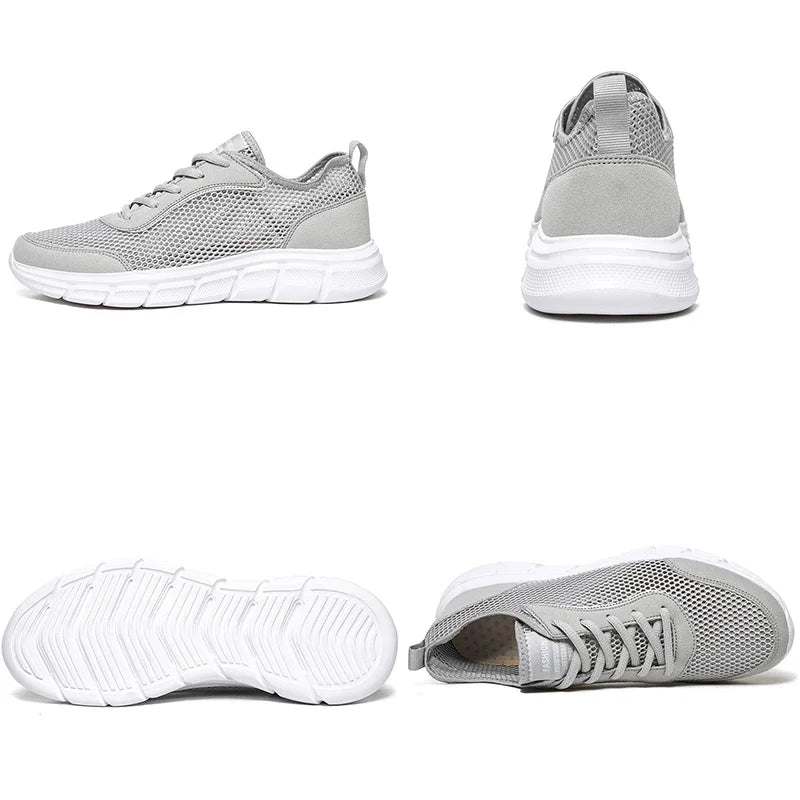 All-Season Men's Mesh Sneakers — Breathable Lace-Up Summer Walking Casual Shoes — view 6 of sneakers