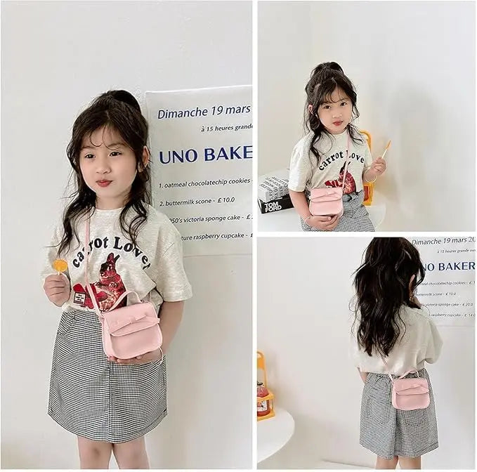 Kids Mini Bowknot Crossbody Bag - Cute Coin Purse Handbag for Little Girls — view 5 of kids handbags