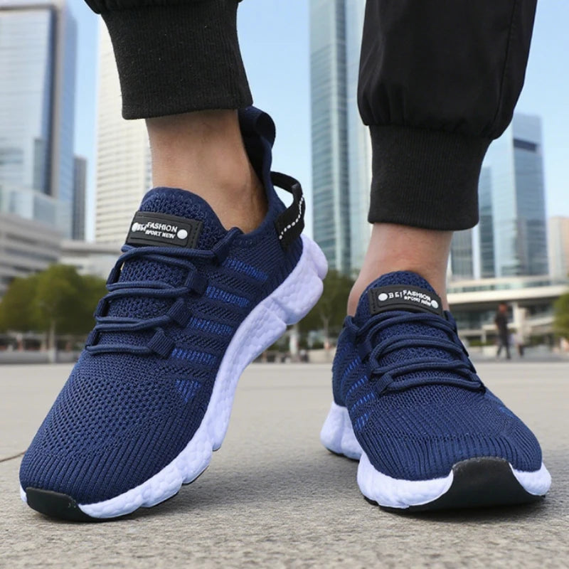 Men's Soft-Sole Running Sneakers — Lightweight Mesh Breathable Casual Trainers — view 6 of sneakers