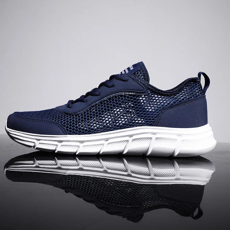 All-Season Men's Mesh Sneakers — Breathable Lace-Up Summer Walking Casual Shoes — view 4 of sneakers