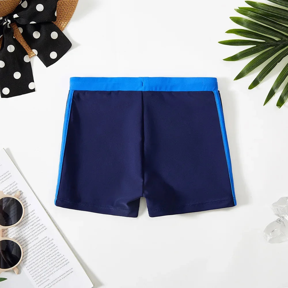 Boys Swim Trunks - Quick-Dry Navy Swimwear for Ages 4-12 Years — view 3 of boys bottoms