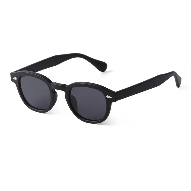 Vintage Round Shell Sunglasses for Women, Retro Rivet, UV400 — view 20 of sunglasses