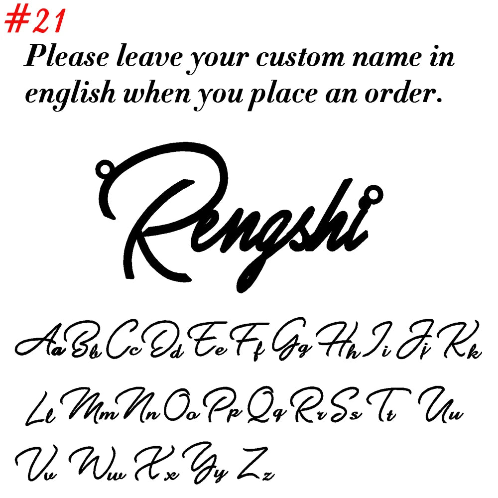 Custom Name Necklace for Women Personalized Cursive Letter Pendant Stainless Steel Jewelry