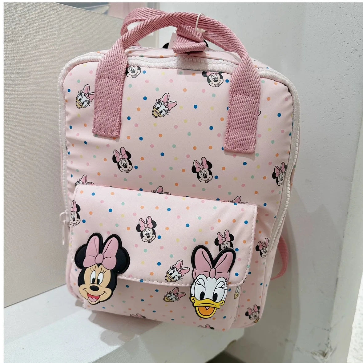 Disney cartoon  Minnie Mouse New Kids Backpack Mini Schoolbag Girls and Boys Cute Shoulder Bag