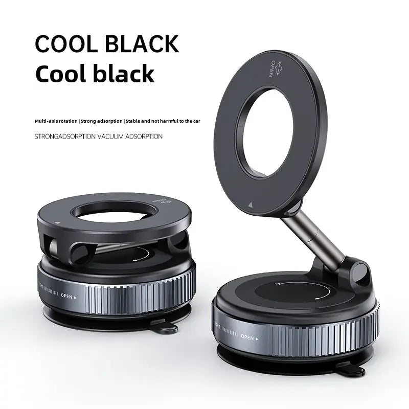 Foldable Magnetic Car Phone Mount – Vacuum Suction Cup 360° Rotating Multi-Angle Holder — view 8 of electronics & gadgets