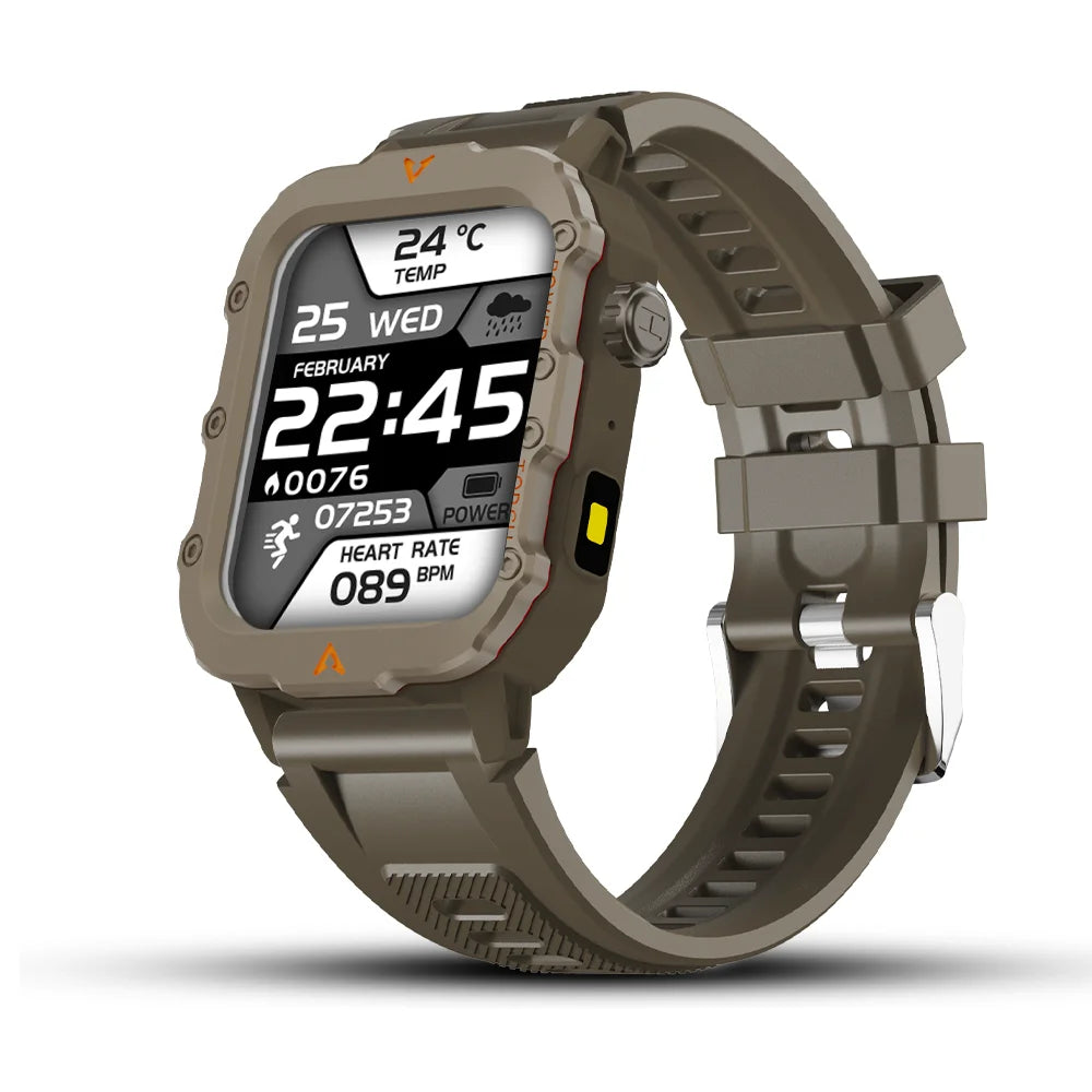 LAXASFIT Men's Sports Smart Watch — 1.71in Blood Oxygen LED Flashlight Smartwatch — view 10 of smart watches