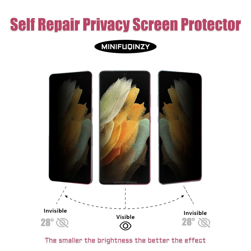 Self-Repair Privacy Hydrogel Film — Samsung S26/S25/S24 Ultra Anti-Spy — view 5 of screen protectors