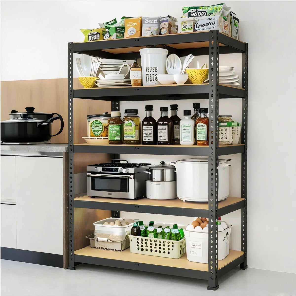 Heavy-Duty Garage Shelving Unit, 2000 lb Capacity Storage Shelf — product photo 4