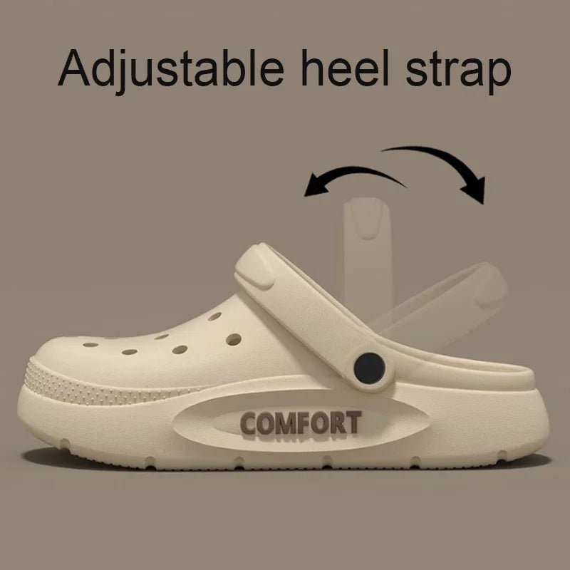 Hollow-Top Indoor-Outdoor Slippers — Anti-Slip Couple Slides — view 2 of sandals & slides
