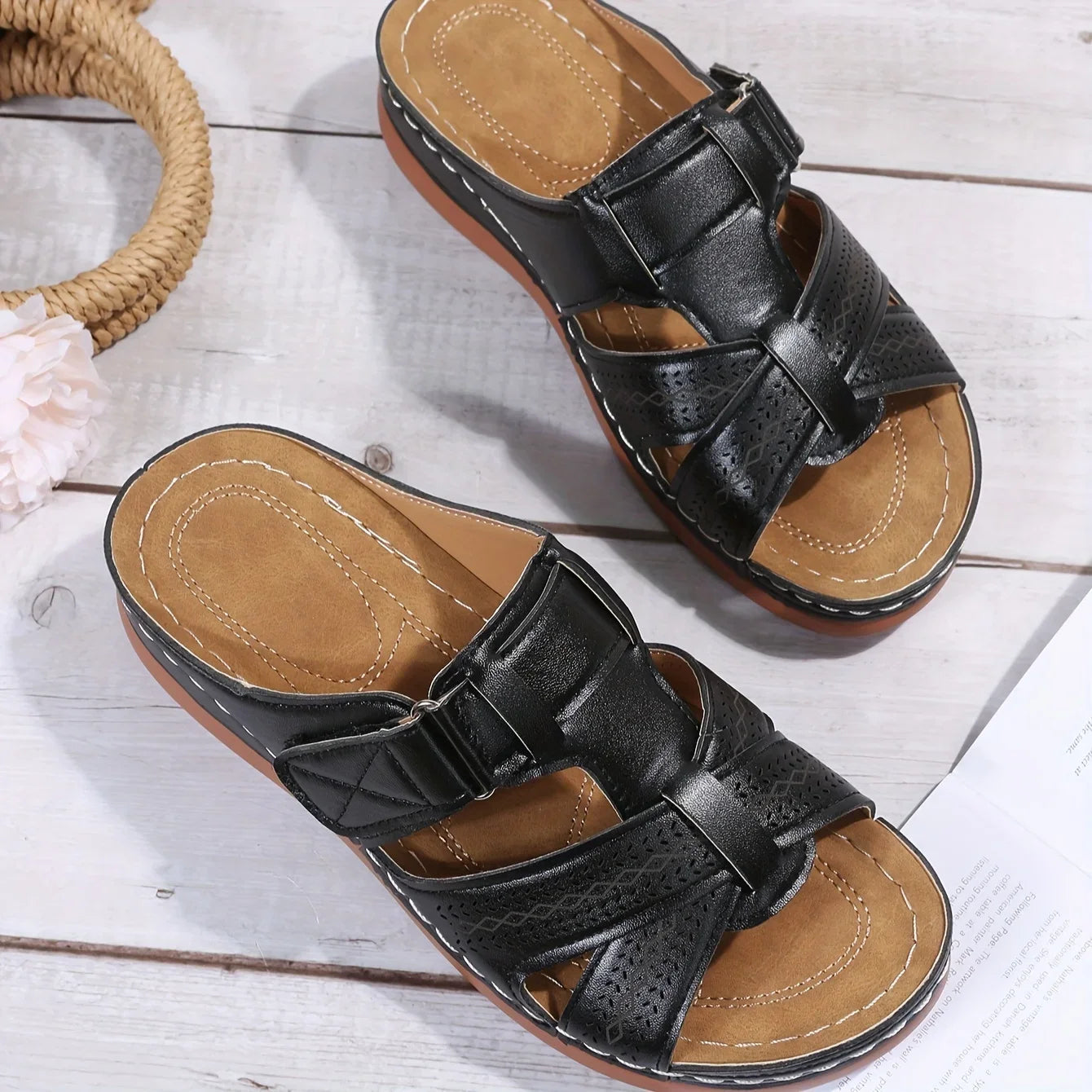 Summer Sandals Striped Fisherman — Arch-Support Closed-Toe Slides (2026 Trend) — view 9 of summer sandals