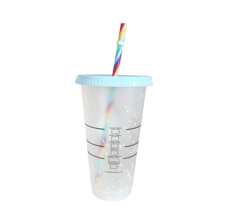 Reusable Tumbler with Straw — BPA-Free Iced Coffee & Cold Drink Cup with Lid — view 4 of drinkware