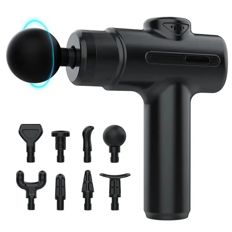 Fascia Gun — Electric Massage Gun, 8-Head Deep-Tissue Muscle Recovery Massager — view 6 of sports & fitness
