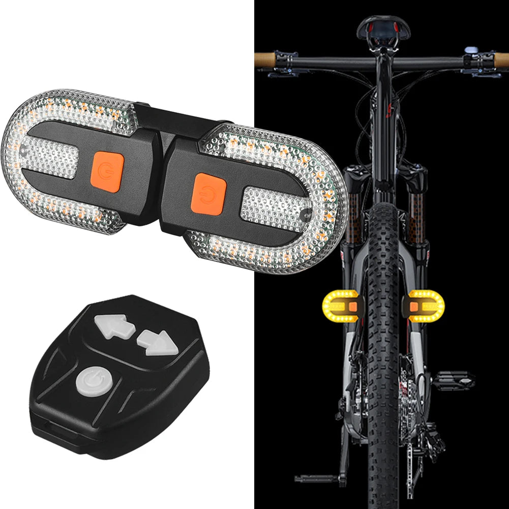 Bicycle Turn Signal Tail Light with Wireless Remote — Brake & Indicator Set — view 2 of outdoor sports