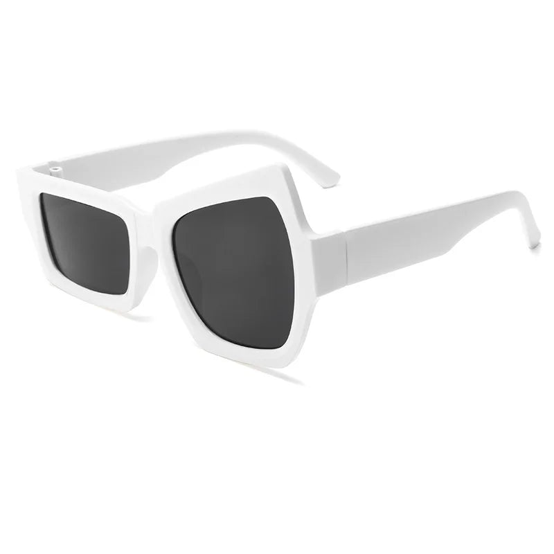 Polygon Square Sunglasses — Unisex Vintage UV400 Flat-Brow Sun Glasses — view 9 of sunglasses