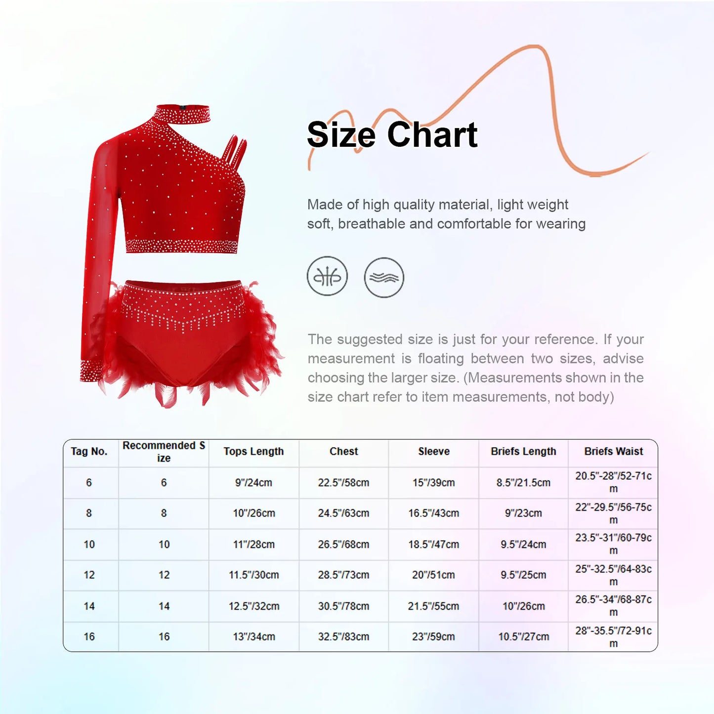 Kids Girls Ballet Dance Set - Rhinestone Top & Skirt Performance Costume — view 5 of dance costumes