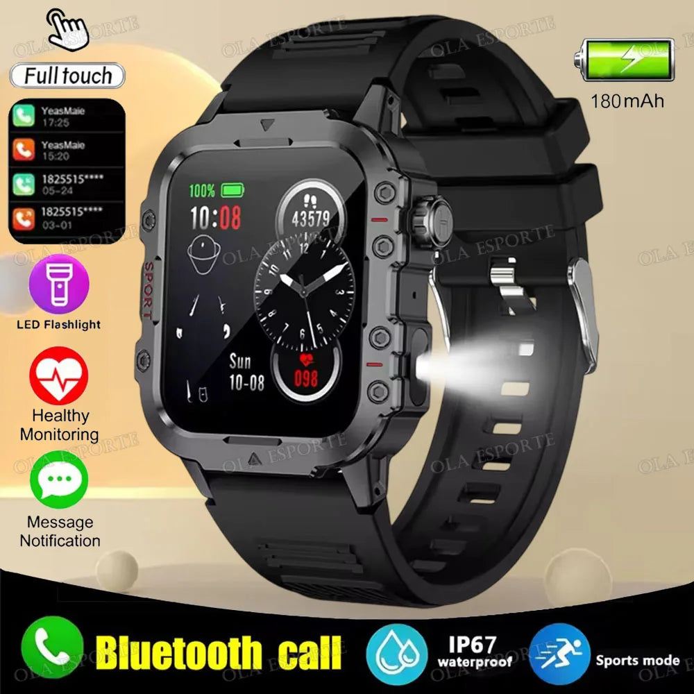 2025 Men's Military Smart Watch — IP67 3ATM Waterproof Outdoor Sports Smartwatch — view 7 of smart watches
