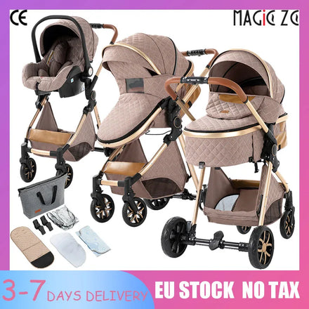 3-in-1 Baby Stroller Travel System - Bassinet, Car Seat &amp; Lightweight Stroller — view 1 of baby strollers