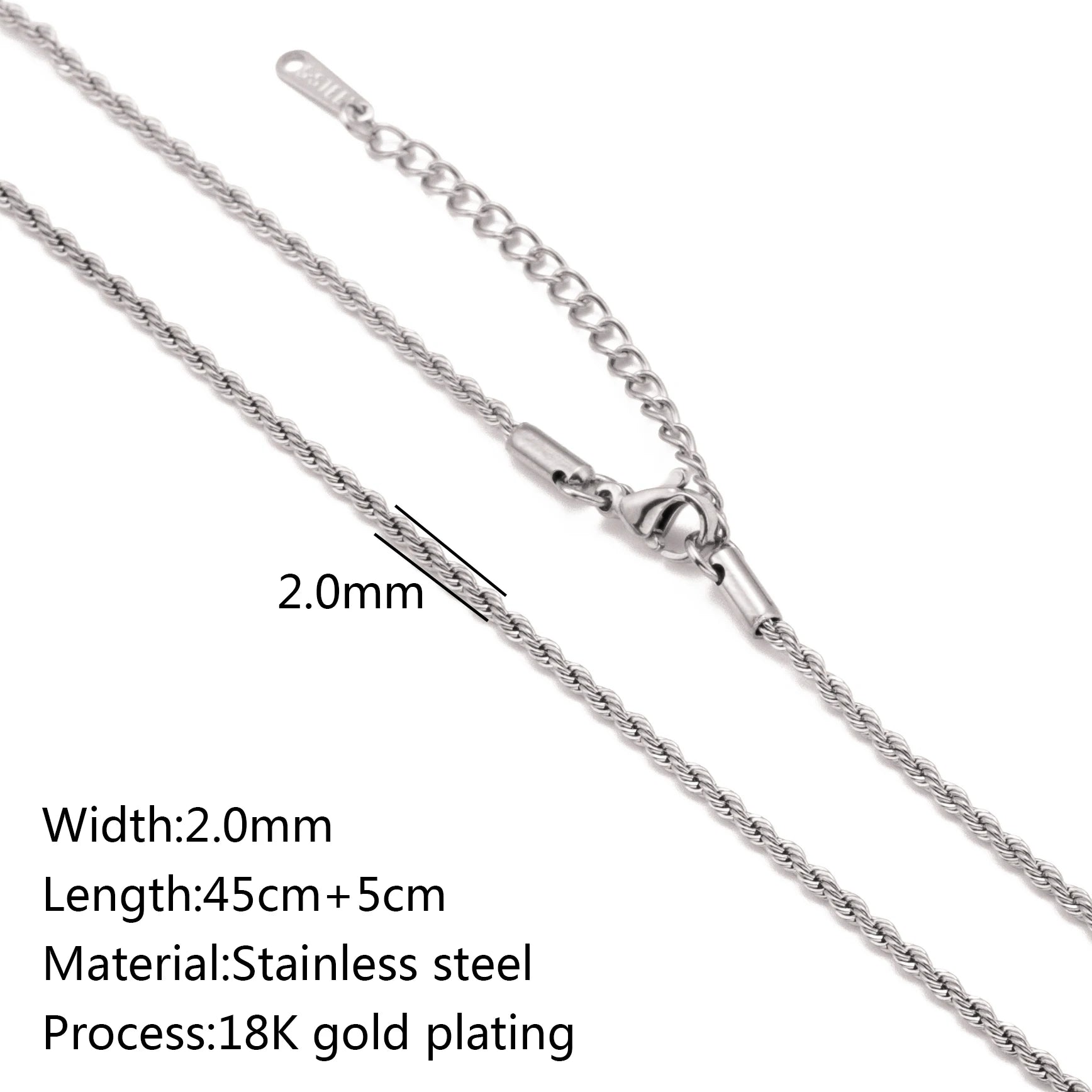 Unisex 5pc 18K Gold Cuba Cross Chain Necklace Set — PVD Plated Steel Jewelry — view 13 of jewelry