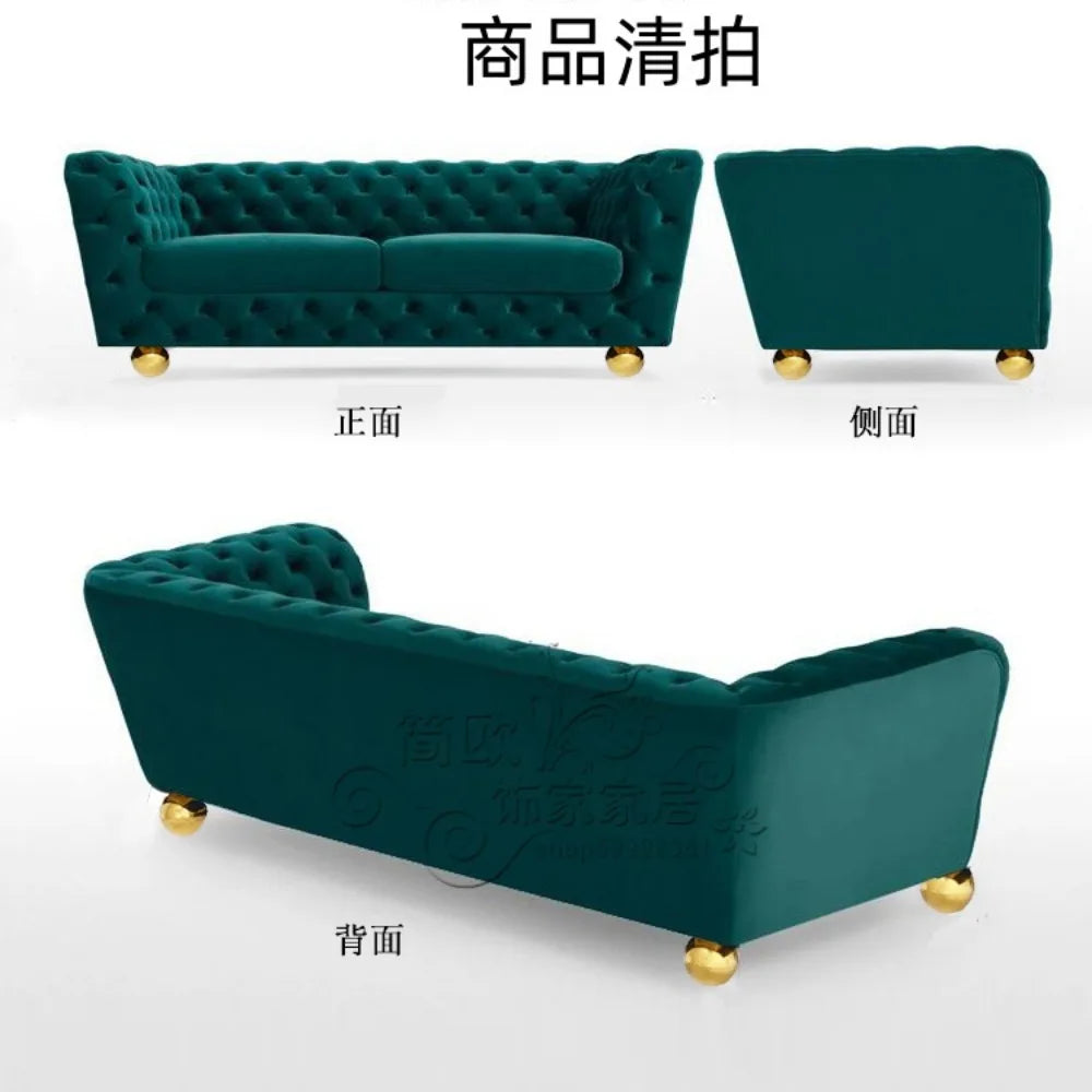 Vintage Living Room Sofa Green Christmas Organizer Unusual European Couch Lounge Ergonomic Sofa Inflavel Living Room Furniture