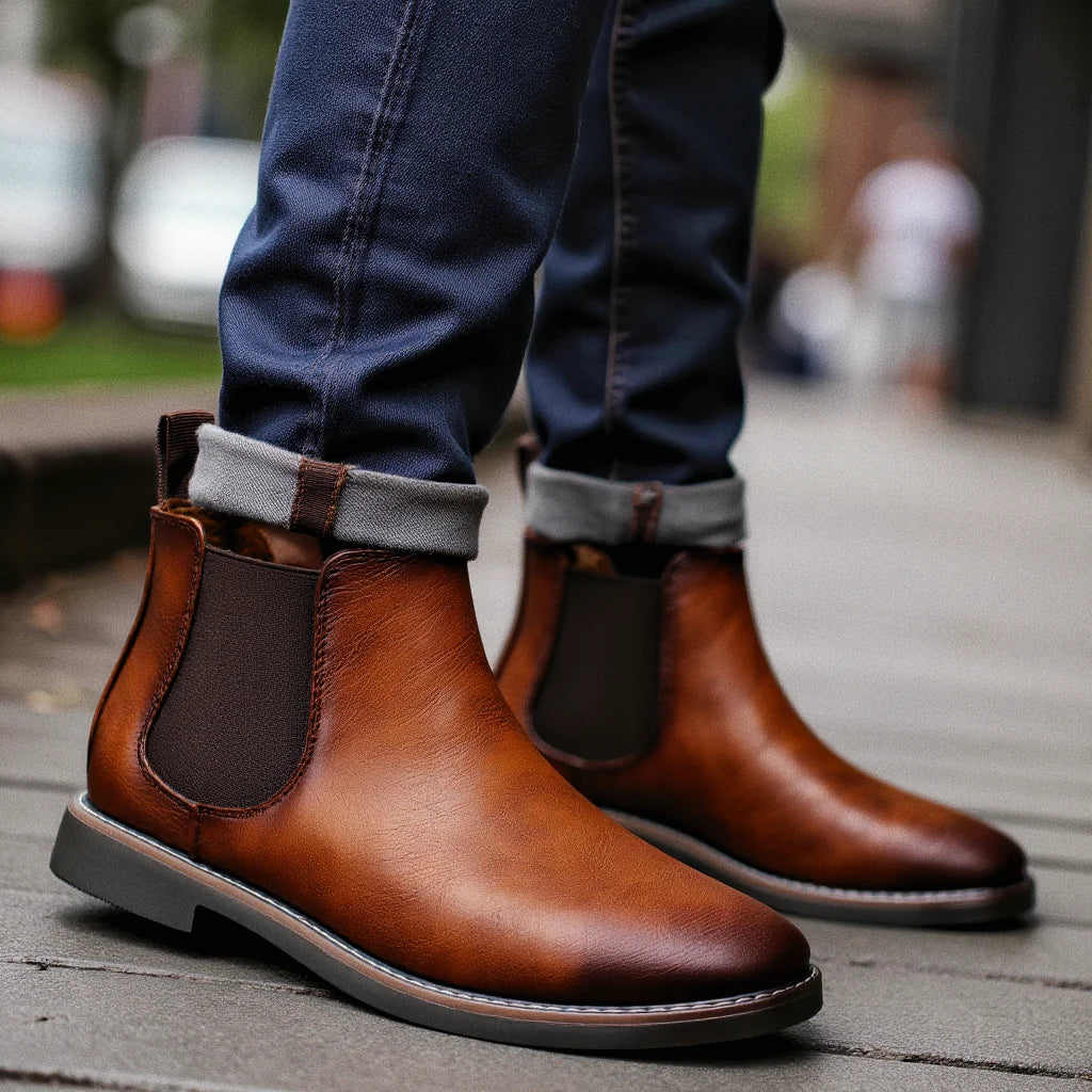Men's Chelsea Boots — Retro Brand Comfortable Fashion Boots (Sizes 40–46) — view 5 of boots