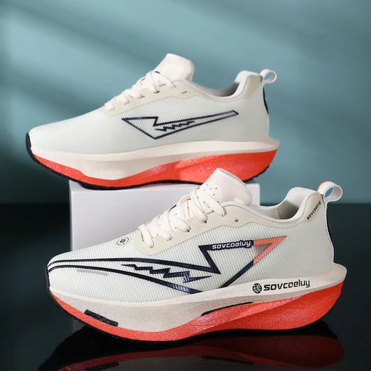 All-Season Carbon Plate Running Shoes — Marathon Performance Sneakers Men & Women — view 1 of athletic & training