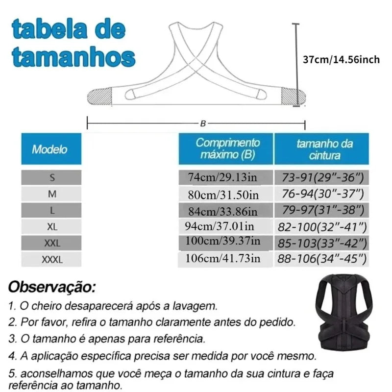Reinforced Lumbar Posture Corrector Belt — Full-Back Spine Trainer — view 6 of braces & support