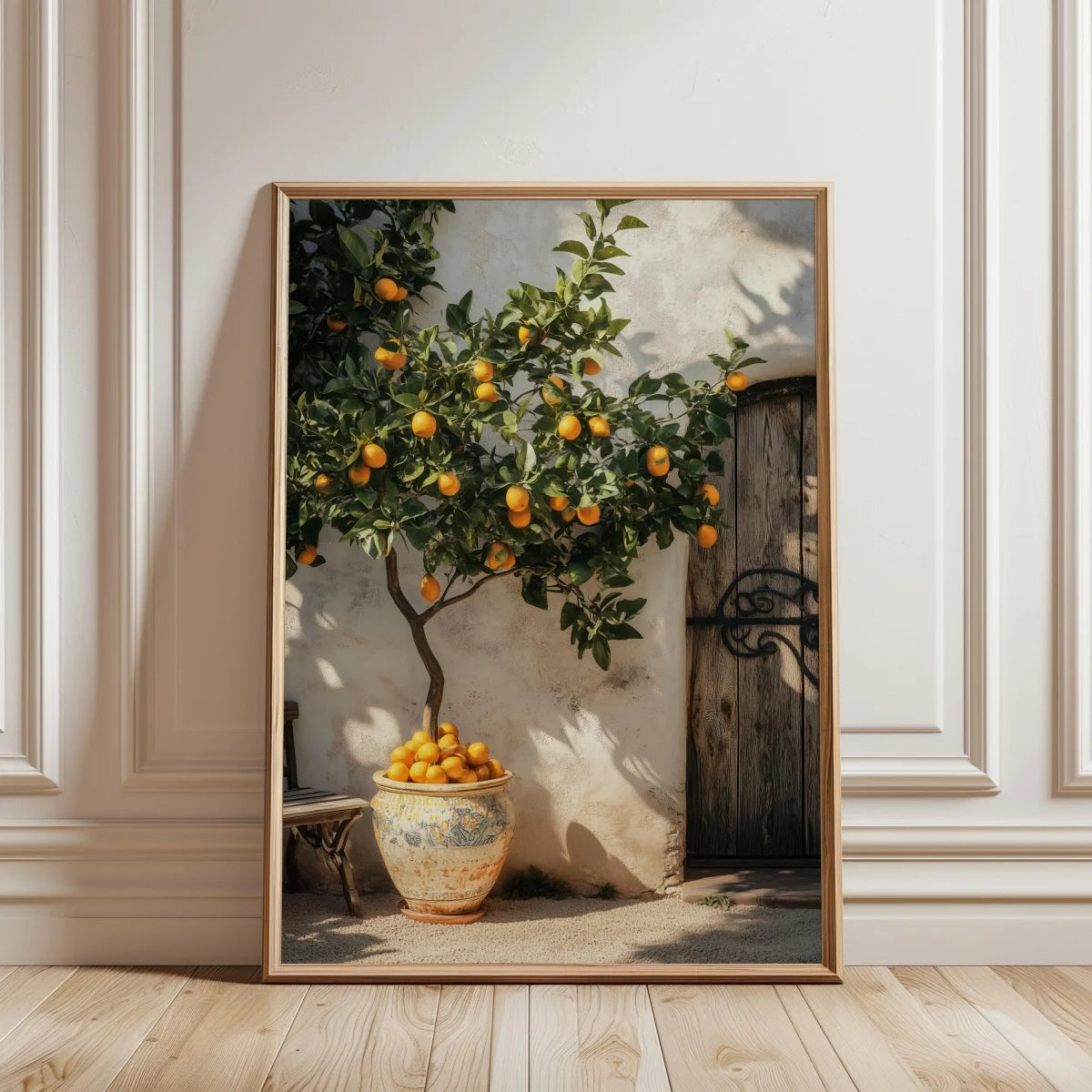 Italian Lemon Tree Canvas Poster &mdash; Cottagecore Landscape Spring Wall Art for Home Decor — view 9 of wall art & prints