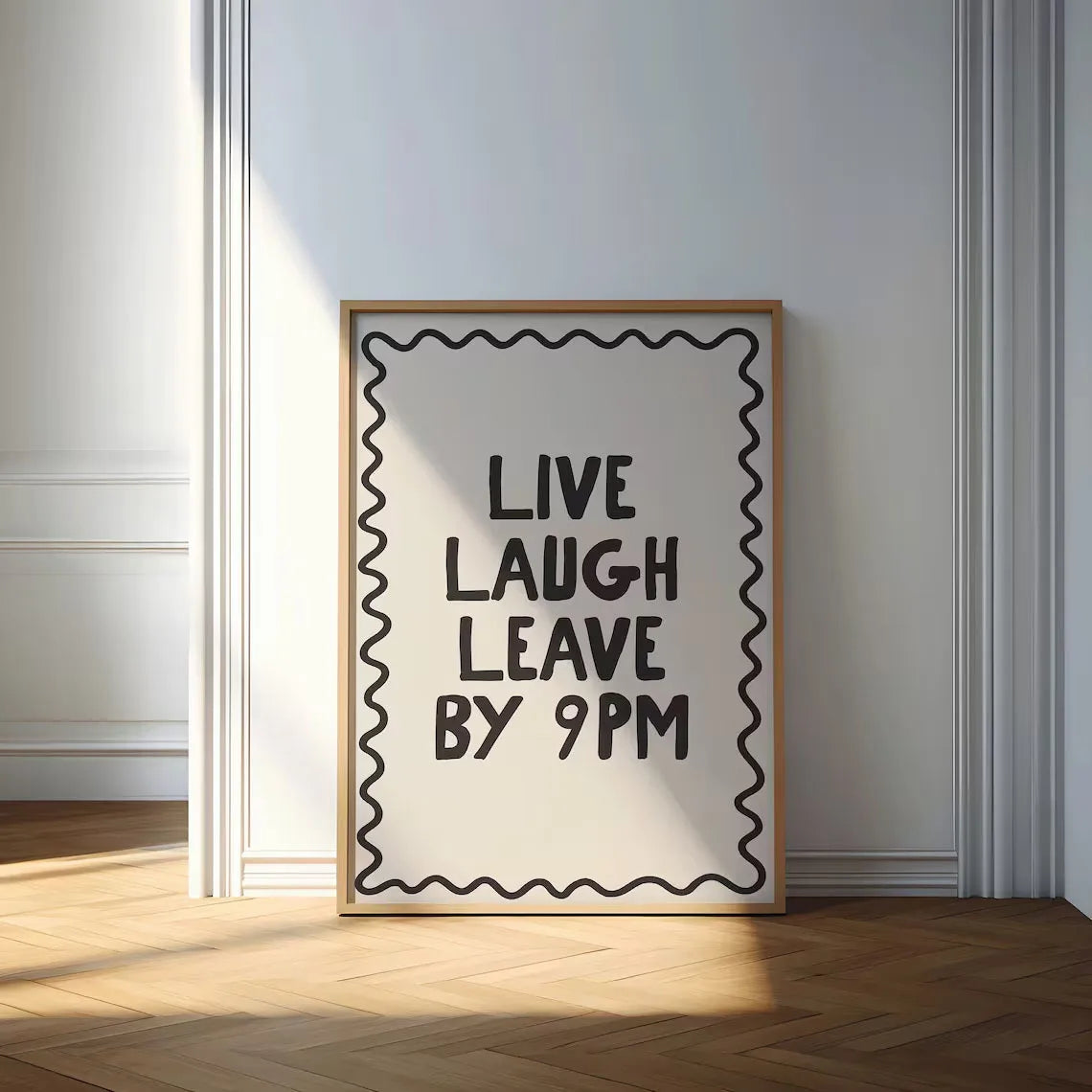 Colorful Text Typography Canvas Poster — Chic Pink & White Vintage Room Decor — view 12 of wall art & prints