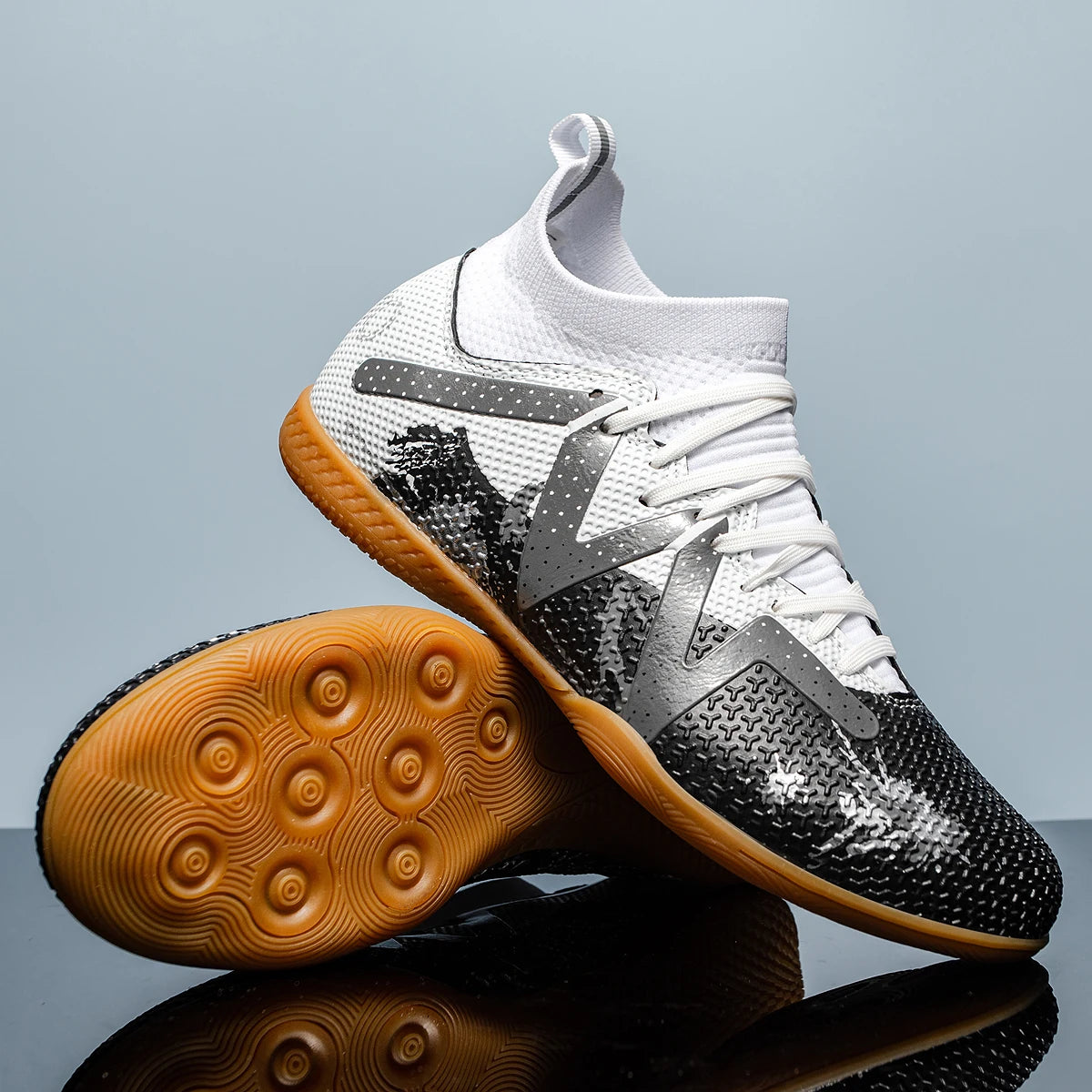 High-Top Indoor Sneakers — Five-a-Side Soccer Slip-Resistant Sport Shoes — view 6 of sneakers