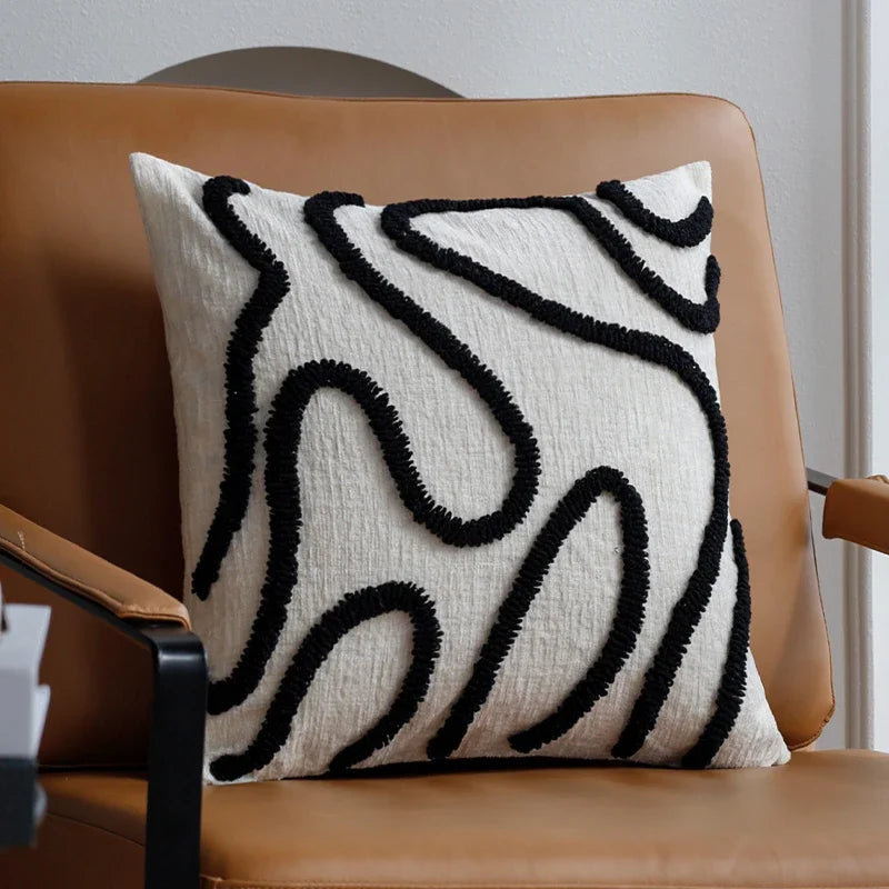 Boho Chenille Throw Pillow Cover &mdash; 45&times;45 cm Soft Geometric Decorative Cushion Case — view 15 of cushion covers & pillow cases