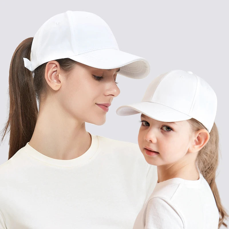 Mother Kids Baseball Caps for Girls Accessories Summer Child Girl Sun Hat Sports Travel Children Cap Adjustable 53/56cm