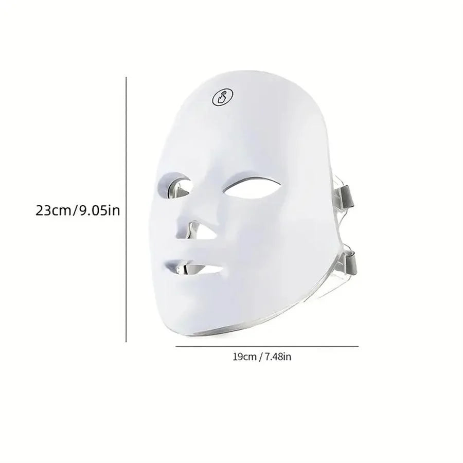 Rechargeable 7-Color LED Face Mask – Light Therapy Facial Care Tool