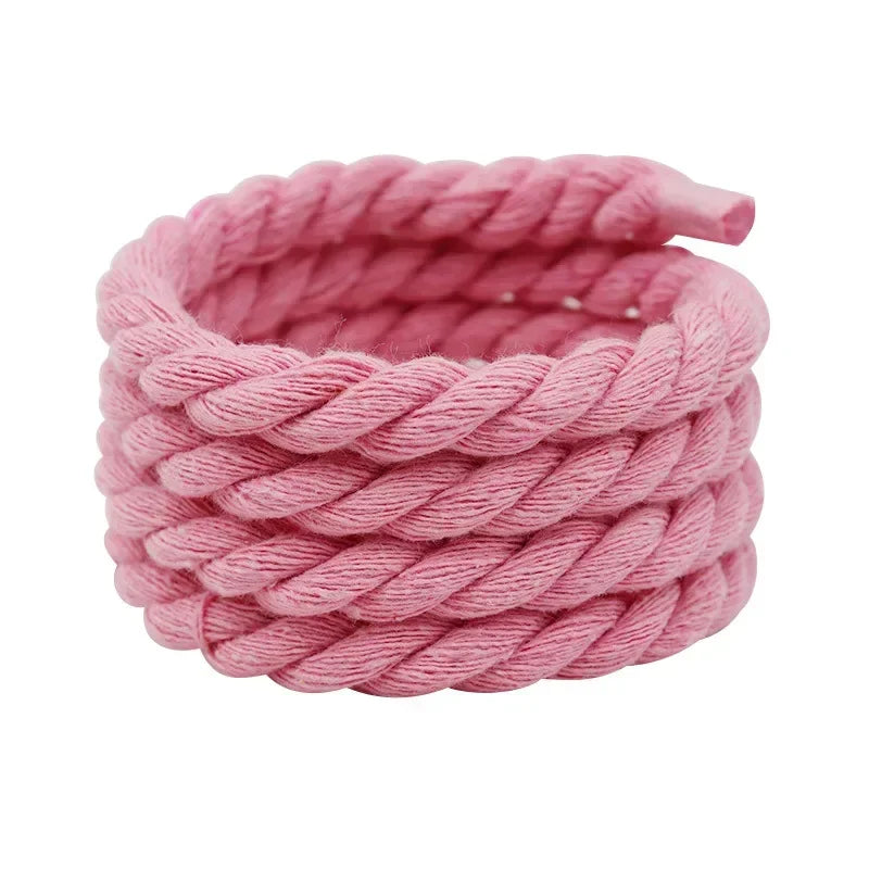 Round Cotton Shoelaces — Thick Colorful Sneaker Laces (1 Pair) — view 12 of shoe accessories